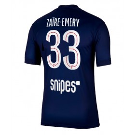 Pánské fotbalový oblečení Paris Saint-Germain Warren Zaire-Emery #33 Domácí košile 2025-26 Krátkým Rukávem